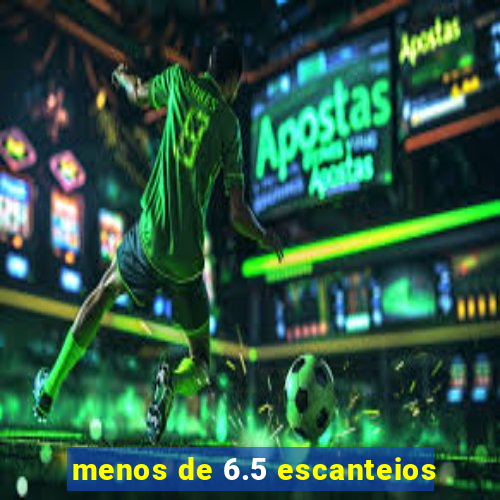 menos de 6.5 escanteios