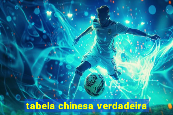 tabela chinesa verdadeira