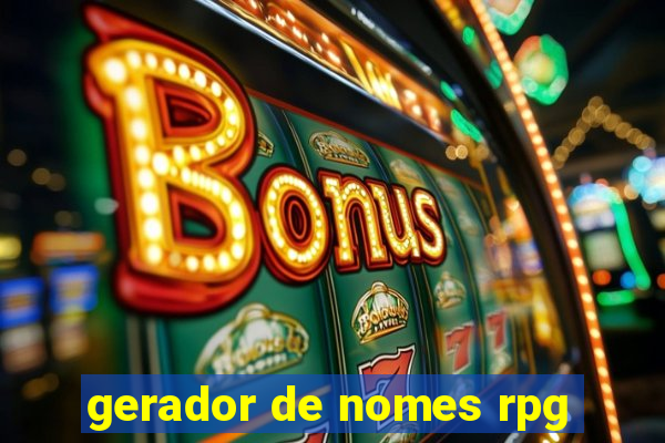 gerador de nomes rpg