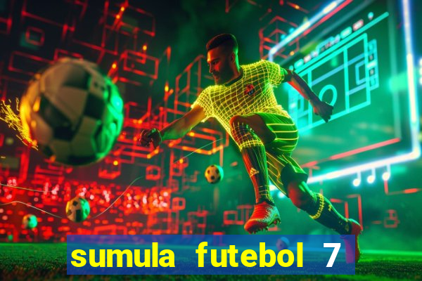 sumula futebol 7 society excel