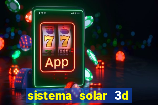 sistema solar 3d em movimento